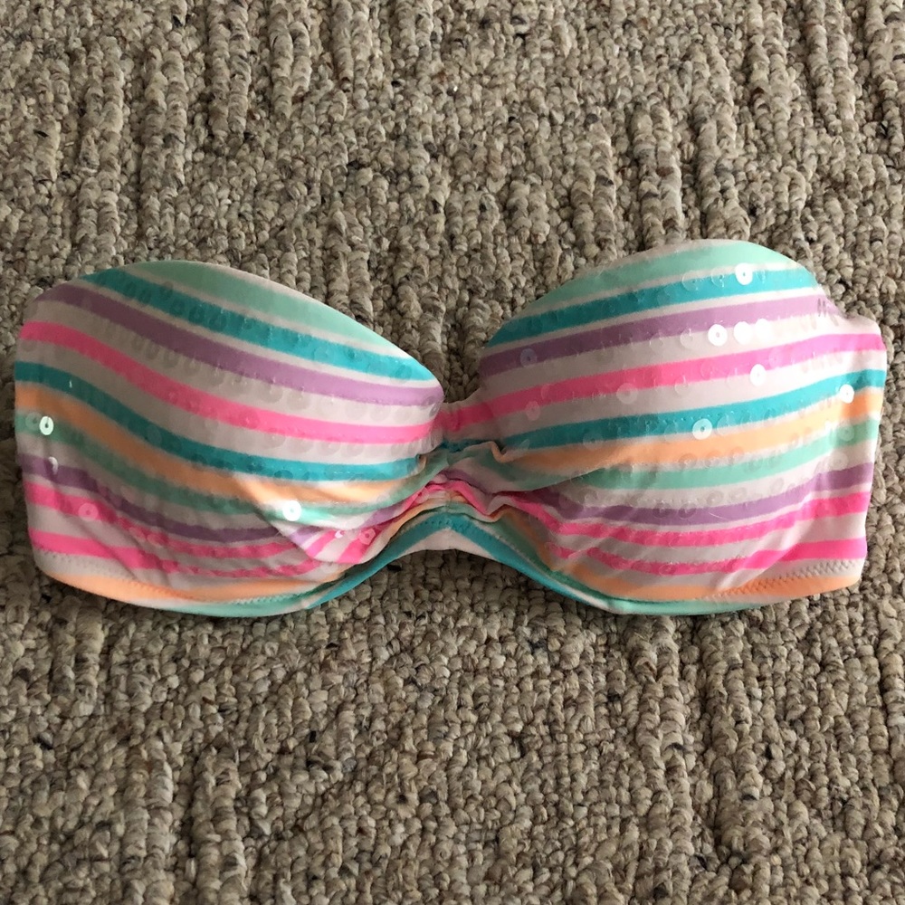 Victoria secret rainbow bathing suit size 34B